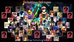  6+boys 6+girls accelerator_(toaru_majutsu_no_index) akemi_homura akemi_homura_(magical_girl) archer_(fate) arcueid_brunestud artoria_pendragon_(fate) berserk blazblue blue_oak chrono_trigger cloud_strife code_geass crossover dante_(devil_may_cry) date_masamune demi-fiend devil_may_cry_(series) digimon digimon_adventure dragon_ball dragon_ball_z eva_01 fate/stay_night fate_(series) final_fantasy final_fantasy_vii gundam guts_(berserk) highres hokuto_no_ken ishida_yamato kamijou_touma kamina_(ttgl) kaname_madoka kaname_madoka_(magical_girl) kenshiro kingdom_hearts lelouch_vi_britannia link luke_fon_fabre mahou_shoujo_madoka_magica mahou_shoujo_madoka_magica_(anime) mario_(series) mobile_suit_gundam monkey_d._luffy multiple_boys multiple_crossover multiple_girls nagato_yuki nanaya_shiki narukami_yuu neon_genesis_evangelion one_piece persona persona_3 persona_3_portable persona_4 photoshop_(medium) pokemon ragna_the_bloodedge red_(pokemon) roronoa_zoro rx-78-2 saber_(fate) sephiroth shin_megami_tensei shin_megami_tensei_iii:_nocturne sol_badguy son_goku sonic_(series) sora_(kingdom_hearts) sparda super_smash_bros. suzumiya_haruhi_no_yuuutsu tales_of_(series) tales_of_the_abyss tengen_toppa_gurren_lagann the_legend_of_zelda toaru_kagaku_no_railgun toaru_majutsu_no_index toaru_majutsu_no_index:_new_testament tohno_shiki tsukihime yagami_taichi yuuki_makoto_(persona_3) 