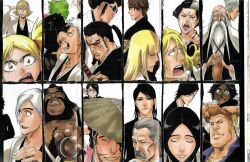  6+boys absurdres aikawa_love aizen_sousuke black_hair bleach bleach:_turn_back_the_pendulum blonde_hair braid character_chart chart front_braid highres hirako_shinji iba_chikane kiganj&aring;_kenpachi kiganj&iuml;&frac34;&hellip;&aelig;&micro;&copy;kenpachi kiganj?_kenpachi kiganj_kenpachi kotsubaki_jinemon kubo_taito kuchiki_ginrei kuchiki_s&aring;jun kuchiki_s&iuml;&frac34;&hellip;&ccedil;&para;&plusmn;un kuchiki_s?jun kuchiki_soujun kuna_mashiro kyoraku_shunsui kyouraku_shunsui muguruma_kensei multiple_boys multiple_girls oomaeda_marenoshin ootoribashi_roujuurou otoribashi_rojuro sarugaki_hiyori sasakibe_choujirou shihouin_yoruichi short_twintails simple_background single_braid ukitake_juushirou ukitake_jyuushirou unohana_retsu urahara_kisuke white_background white_hair yadoumaru_lisa yamada_seinosuke yamamoto-genryuusai_shigekuni yamamoto_genryuusai 