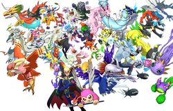  agumon anthro armor bakemon bandai_namco betamon biyomon blackgatomon blonde_hair bulkmon claws coelamon digimon digimon_(species) female feral flamedramon fur gammamon garudamon gatomon gigimon gomamon group hair headgear helmet horn huanglongmon humanoid kabuterimon kasuga_dn keramon kunemon long_ears lopmon magnadramon male megaseadramon melee_weapon metalgreymon muscular muscular_anthro muscular_male myotismon patamon pecs pilomon piximon plesiomon polearm ponytail_ears pulsemon raidramon rareraremon seadramon shoutmon spear symbareangoramon tentacle terriermon teslajellymon tokomon tsunomon weapon weregarurumon wings yellow_body yellow_fur 