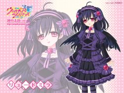  catwalk dress gothic_lolita jpeg_artifacts kamei ljudmila lolita_fashion seisenki_valkyrie_sisters_~yami_ni_ochita_idol~ thighhighs wallpaper wings 