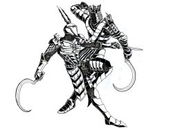  2boys armor battle commentary_request crossover dark_souls_(series) dark_souls_i demon&#039;s_souls duel knight_lautrec_of_carim menaslg monochrome multiple_boys photoshop_(medium) shotel sword weapon yurt_the_silent_chief 