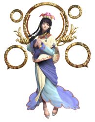  asura&#039;s_wrath black_hair capcom female flats halo lowres mithra_(asura&#039;s_wrath) priestess solo 