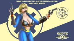  1girls blonde_hair bodysuit fallout female short_hair tagme vault_girl vault_suit 