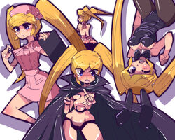  android animal_ears apron ass bad_id bad_pixiv_id blonde_hair blue_eyes cape female gamia_q mazinger_(series) mazinger_z naked_apron nurse one_eye_closed pantyhose playboy_bunny poshan rabbit_ears shin_mazinger_shougeki!_z-hen twintails 