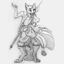  1:1 anthro chi_(artist) dandelionstray_(artist) dungeons_and_dragons felid feline hasbro hi_res khajiit male mammal microsoft monochrome pilgrim_of_dust solo stray_doodles tabaxi the_elder_scrolls traditional_media_(artwork) wizards_of_the_coast 