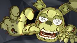  16:9 5_fingers angry animatronic anthro blood bodily_fluids bone broken clothing corpse costume crawling darkness digital_media_(artwork) fingers five_nights_at_freddy&#039;s five_nights_at_freddy&#039;s_3 flashlight fur glistening glistening_eyes gore grey_eyes hi_res human inside lagomorph leporid looking_at_viewer machine male mammal mascot_costume mascot_suit metal mold_(fungus) multicolored_body multicolored_fur open_mouth rabbit reaching_out reaching_towards_viewer robot saliva saliva_string scottgames skull solo springtrap_(fnaf) squirrelman teeth teeth_showing two_tone_body two_tone_fur undead vent widescreen wire withered yellow_body yellow_fur zombie 