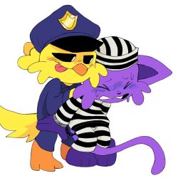  catnap_(poppy_playtime) criminal hi_res kickinchicken mob_entertainment pachi_rizuu police police_officer poppy_playtime smiling_critters 