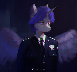  aidelank alicorn anthro blue_eyes blue_hair clothing command_and_conquer electronic_arts equid equine feathered_wings feathers general_(rank) hair hasbro hi_res horn looking_at_viewer male mammal medal military military_medal military_uniform my_little_pony mythological_creature mythological_equine mythology red_alert_(series) red_alert_3 shoulder_strap shoulder_straps solo unicorn_horn uniform white_wings wings 