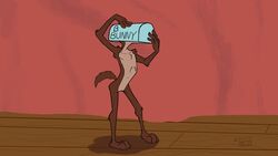  16:9 3_toes 4_fingers abstract_background anthro arched_back arm_tuft armpit_tuft athletic back_tuft belly bent_back biped brown_body brown_fur butt_tuft calf_tuft canid canine canis canyon chest_tuft colored coyote dated detailed digital_drawing_(artwork) digital_media_(artwork) elbow_tuft feet fingers flat_colors floor fur hands_on_object head_stuck hi_res inside knee_tuft leg_tuft looney_tunes mailbox male mammal mentioned_character name_on_object navel nude paws pecs pinup plantigrade pose raised_tail ribs rock_wall shadow shoulder_tuft signature skinny solo standing stevethedragon stuck tail tan_belly tan_body tan_fur toes tuft warner_brothers wide_hips widescreen wile_e._coyote wood wood_floor 