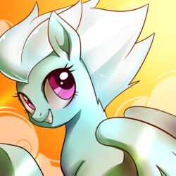  1:1 2017 digital_media_(artwork) equid equine feathered_wings feathers female feral fleetfoot_(mlp) friendship_is_magic grin hasbro hi_res looking_at_viewer mammal my_little_pony mythological_creature mythological_equine mythology pegasus renokim shaded smile solo wings wonderbolts_(mlp) 