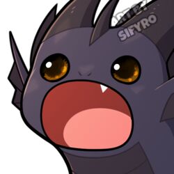  1:1 alpha_channel blitzdrachin conditional_dnp dragon emote low_res meme mythological_creature mythological_scalie mythology pop_cat reaction_image reptile scalie solo surprise 