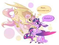  2019 alicorn bat_pony color_coded color_coded_speech_bubble color_coded_thought_bubble dialogue duo english_text equid equine fangs female flutterbat_(mlp) fluttershy_(mlp) friendship_is_magic hair hasbro hi_res horn inner_monologue mammal marbola membrane_(anatomy) membranous_wings my_little_pony mythological_creature mythological_equine mythology pink_hair purple_hair purple_speech_bubble speech_bubble teeth text thought_bubble twilight_sparkle_(mlp) wings yellow_thought_bubble 