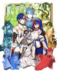  6+boys 6+girls absurdres alcryst_(fire_emblem) alear_(female)_(fire_emblem) alear_(fire_emblem) alear_(male)_(fire_emblem) alfred_(fire_emblem) armor bare_shoulders beard black_choker black_hair blue_eyes blue_hair braid breasts celine_(fire_emblem) choker clanne_(fire_emblem) crossed_bangs crown_braid diamant_(fire_emblem) facial_hair feather_hair_ornament feathers fire_emblem fire_emblem_engage fogado_(fire_emblem) framme_(fire_emblem) gloves griss_(fire_emblem) hair_between_eyes hair_ornament heterochromia highres hortensia_(fire_emblem) ivy_(fire_emblem) large_breasts long_hair looking_at_viewer lumera_(fire_emblem) marni_(fire_emblem) marth_(emblem)_(fire_emblem) marth_(fire_emblem) mauvier_(fire_emblem) medium_breasts multicolored_hair multiple_boys multiple_girls nel_(fire_emblem) purple_eyes rafal_(fire_emblem) red_eyes red_hair seinikuten short_hair small_breasts smile sombron_(fire_emblem) sommie_(fire_emblem) split-color_hair tiara timerra_(fire_emblem) two-tone_hair vander_(fire_emblem) very_long_hair veyle_(fire_emblem) wavy_hair zephia_(fire_emblem) 