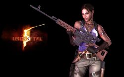  bullpup dark_skin dragunov_svd gun official_art resident_evil resident_evil_5 rifle sheva_alomar sniper_rifle suppressor svd weapon 