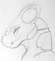  anthro bait_(artist) bust_portrait draco_psyrin dragon male monochrome mythological_creature mythological_scalie mythology portrait scalie solo virtual_plains 