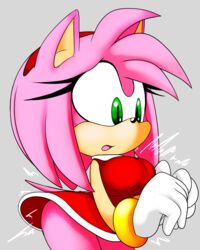  4:5 amy_rose anthro ass big_breasts breast_expansion breasts butt_expansion clothing dress eulipotyphlan expansion female green_eyes growth hedgehog hi_res mammal pink_body raccoonshinobi red_clothing red_dress sega solo sonic_the_hedgehog_(series) wide_hips 