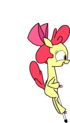  alpha_channel animated apple_bloom_(mlp) earth_pony equid equine female feral friendship_is_magic hair hasbro horse justdayside low_res mammal my_little_pony pogo_stick pony red_hair short_playtime simple_background solo tail transparent_background young young_female young_feral 