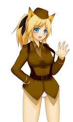  blode_hair blonde_hair katharine_o&#039;hare katharine_ohare ponytail strike_witches 