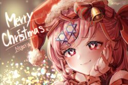  christmas girls_frontline mocohi123 negev_(girls_frontline) watermark 