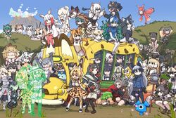  6+girls :&lt; :d ^_^ african_wild_dog_(kemono_friends) alpaca_ears alpaca_suri_(kemono_friends) alpaca_tail american_beaver_(kemono_friends) animal_ears animal_print anteater_ears antenna_hair antlers arabian_oryx_(kemono_friends) arm_behind_head arm_up armadillo_ears armor arms_up axis_deer_(kemono_friends) backpack bag bare_arms bear_ears beaver_ears beaver_tail big_hair bird_tail bird_wings black-tailed_prairie_dog_(kemono_friends) black_eyes black_gloves black_hair black_pantyhose black_thighhighs blazer blonde_hair blue_eyes bodystocking bow bowtie branch breast_pocket breastplate brown_bear_(kemono_friends) brown_eyes brown_hair campo_flicker_(kemono_friends) capybara_(kemono_friends) carrying cat_ears cat_tail cellien_(kemono_friends) chameleon_tail closed_eyes closed_mouth commentary_request common_raccoon_(kemono_friends) crested_porcupine_(kemono_friends) da_(bobafett) dark-skinned_female dark_skin day elbow_gloves emperor_penguin_(kemono_friends) empty_eyes eurasian_eagle_owl_(kemono_friends) everyone expressionless extra_ears ezo_red_fox_(kemono_friends) fennec_(kemono_friends) fingerless_gloves floating fossa_(kemono_friends) fox_tail frilled_lizard_(kemono_friends) full_body fur_collar fur_scarf gauntlets gazelle_ears gentoo_penguin_(kemono_friends) giant_armadillo_(kemono_friends) giraffe_ears giraffe_horns giraffe_print glasses gloves golden_snub-nosed_monkey_(kemono_friends) green_hair grey_hair grey_wolf_(kemono_friends) ground_vehicle hair_between_eyes hair_bun hair_over_one_eye hand_on_another&#039;s_head hand_on_own_hip hands_up hat hat_feather head_wings headphones helmet heterochromia high-waist_skirt highres hippopotamus_(kemono_friends) hippopotamus_ears holding holding_hands holding_staff holding_strap holding_weapon hologram hood hood_up hoodie horns humboldt_penguin_(kemono_friends) in_tree indian_elephant_(kemono_friends) jacket jaguar_(kemono_friends) jaguar_ears japanese_black_bear_(kemono_friends) japanese_crested_ibis_(kemono_friends) japari_bus kaban_(kemono_friends) kemono_friends king_cobra_(kemono_friends) kneehighs kneeling layered_sleeves leaning_forward leotard lion_(kemono_friends) lion_ears lizard_tail long_hair long_sleeves looking_at_another lucky_beast_(kemono_friends) lying margay_(kemono_friends) medium_hair microskirt mirai_(kemono_friends) monkey_ears monkey_tail moose_(kemono_friends) moose_ears motor_vehicle multicolored_hair multiple_girls neck_ribbon necktie northern_white-faced_owl_(kemono_friends) ocelot_(kemono_friends) okapi_(kemono_friends) okapi_ears on_stomach one-piece_swimsuit open_mouth orange_bow orange_bowtie orange_hair otter_ears outdoors owl_ears panther_chameleon_(kemono_friends) pantyhose paw_stick peafowl_(kemono_friends) pink_hair pink_ribbon pith_helmet plains_zebra_(kemono_friends) platinum_blonde_hair pocket ponytail porcupine_ears print_bow print_bowtie print_gloves print_necktie print_scarf print_skirt raccoon_ears red_hair red_shirt reticulated_giraffe_(kemono_friends) ribbon rockhopper_penguin_(kemono_friends) royal_penguin_(kemono_friends) sand_cat_(kemono_friends) sandstar scarf scarlet_ibis_(kemono_friends) serval_(kemono_friends) serval_print shaded_face shirt shoebill_(kemono_friends) short_over_long_sleeves short_sleeves shorts shorts_under_shorts shoulder_carry silver_fox_(kemono_friends) single_hair_bun sitting skirt sleeveless sleeveless_shirt sleeves_past_wrists small-clawed_otter_(kemono_friends) smile snake_tail socks southern_tamandua_(kemono_friends) squatting staff striped_tail sweater swimsuit tail tamandua_ears tasmanian_devil_(kemono_friends) tasmanian_devil_ears tasmanian_devil_tail thighhighs thomson&#039;s_gazelle_(kemono_friends) top-down_bottom-up traditional_bowtie tree tsuchinoko_(kemono_friends) two-tone_bowtie two-tone_hair very_long_hair vest volcano weapon white_bow white_bowtie white_hair white_rhinoceros_(kemono_friends) wide_sleeves wings wolf_ears yellow_bow yellow_bowtie yellow_eyes zettai_ryouiki 