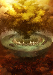  bad_id bad_pixiv_id copyright_request fantasy highres landscape no_humans scenery tree yggdrasil yuanmaru 