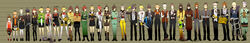  6+boys 6+girls absurdres adachi_tooru aegis_(persona) amada_ken amagi_yukiko amano_maya androgynous android aragaki_shinjirou baofu beanie black_hair blonde_hair blue_eyes blue_hair brown_hair cabbie_hat chainsaw chart closed_eyes coat commentary_request computer_keyboard doujima_nanako doujima_ryoutarou everyone gekkoukan_high_school_uniform ground_vehicle hair_dryer hanamura_yousuke hat height_chart highres iori_junpei kasugayama_high_school_uniform kendama kirijou_mitsuru kirishima_eriko kujikawa_rise kuma_(persona_4) kurosu_jun lineup lisa_silverman long_hair mayuzumi_yukino mishina_eikichi mop multiple_boys multiple_girls narukami_yuu pantyhose persona persona_2 persona_2_batsu persona_2_tsumi persona_3 persona_3_portable persona_4 reverse_trap sanada_akihiko satonaka_chie school_uniform serizawa_ulala serori_(koredemoka) seven_sisters_high_school_uniform shiomi_kotone shirogane_naoto short_hair smile socks sunglasses suou_katsuya suou_tatsuya tatsumi_kanji toilet_paper trench_coat unicycle vacuum_cleaner white_hair white_pantyhose wide_image yamagishi_fuuka yasogami_school_uniform yukari_takeba yuuki_makoto_(persona_3) 