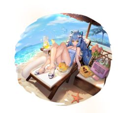  ahoge alternate_costume animal_ear_headphones animal_ears aqua_hair aqua_one-piece_swimsuit armpit_crease artist_request bag bare_legs beach_chair beak bird blue_sky bow cat_ear_headphones chair cloud collarbone conch cropped_jacket crossed_legs cup digital_media_player dorsiflexion fake_animal_ears fake_whiskers feet female fence final_gear flower food footwear_bow fruit full_body graph green_eyes hand_on_own_chest hat headphones highres innertube ipod island jacket legs lemon lemon_slice lemonade long_hair looking_at_viewer lounge_chair low-tied_long_hair lying messy_hair mountain neck no_socks ocean official_art on_back on_chair one-piece_swimsuit open_mouth palm_leaf palm_tree pillow pink_flower pitcher radio ribbon sailor_collar sailor_hat sand screen seagull see-through see-through_jacket see-through_one-piece_swimsuit see-through_sleeves shoe_strap sidelocks single_barefoot sitting sky snack soles solo spaghetti_strap spread_toes star_ornament starfish striped_collar swim_ring swimsuit swimsuit_ribbon table the_stranger_(final_gear) third-party_source toes transparent_background tree twintails two-tone_sailor_collar very_long_hair water white_bow white_ribbon white_sailor_collar wooden_fence yellow_bird 