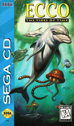  boris_vallejo cover dated dolphin ecco_the_dolphin ecco_the_dolphin_(game) fish highres no_humans official_art photoshop_(medium) sega signature star_(symbol) turtle underwater video_game_cover 