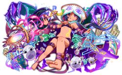  6+others animal_ear_hood anime_coloring ankle_wrap arm_wrap artificial_intelligence artist_request bandaged_ankle bandaged_arm bandages bare_legs barefoot belt belt_buckle black_bra black_eyes blue_hair bra breasts buckle cloak cloak_lift crash_fever dot_nose eye_print fingernails foreshortening full_body game_cg gold_buckle groin hood hooded_cloak leg_belt legs_apart light_particles long_hair looking_at_viewer medium_hair medjed_(crash_fever) medjed_(mythology) mini_medjed multiple_others narrow_waist navel number_print numbered o-ring_bra official_art one_eye_covered open_mouth outline pillar print_hood purple_belt purple_eyes red_outline shaded_face skinny small_breasts soles solo_focus sparkle square square_print staff stomach_tattoo tachi-e tattoo teeth third-party_source toes transparent_background two-sided_cloak two-sided_fabric two-sided_hood underwear upper_teeth_only white_cloak white_hood 