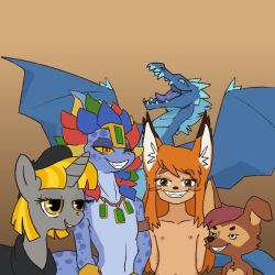  anthro canid canine dragon equid equine female feral fox group hasbro horse hybrid male mammal my_little_pony mythological_creature mythological_scalie mythology pony reptile scalie snake tama-tama 