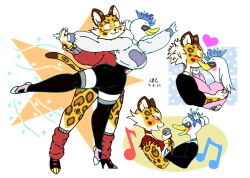  anatid anseriform anserinae anthro avian ballerina ballet big_breasts bird breasts clawroline dancing duo felid female female/female fleurina heart_symbol hi_res jaylee2014 kirby_(series) kissing leopard mammal nintendo pantherine singing swan wide_hips 