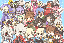  6+boys 6+girls ahoge amane_nishiki animal_ears animal_hood arakune azrael_(blazblue) bad_id bad_pixiv_id black_hair blazblue blazblue:_chronophantasma blonde_hair brothers bullet_(blazblue) carl_clover cat_ears cat_hood cat_tail chibi dual_persona everyone eyepatch forked_eyebrows glasses grey_hair hakumen hazama highres hood ignis_(blazblue) iron_tager izayoi_(blazblue) jin_kisaragi kagura_mutsuki kokonoe_(blazblue) litchi_faye_ling makoto_nanaya mask mu-12 multiple_boys multiple_girls nirvana_(blazblue) noel_vermillion nu-13 otoko_no_ko photoshop_(medium) pink_hair platinum_the_trinity rachel_alucard ragna_the_bloodedge red_hair relius_clover saria_(tortart) scar shishigami_bang siblings squirrel_ears squirrel_tail tail taokaka tears tsubaki_yayoi valkenhayn_r._hellsing white_hair yuuki_terumi 