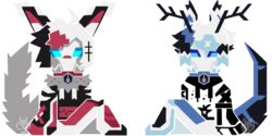  2:1 alpha_channel deer deity duo glyph hi_res hybrid hypnosiswolf mammal mortem_(starfoth) unknown_species vita_(starfoth) whipvine_(setting) 