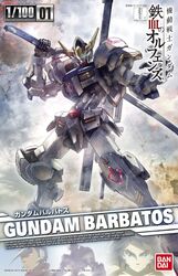  2boys bandai black_hair blue_eyes box_art character_name copyright_name dark-skinned_male dark_skin explosion gundam gundam_barbatos gundam_tekketsu_no_orphans highres holding holding_sword holding_weapon logo mecha mikazuki_augus multiple_boys official_art orga_itsuka over_shoulder robot science_fiction solo_focus sword tani_(tanidesuyo) v-fin v-shaped_eyebrows weapon weapon_over_shoulder white_hair 