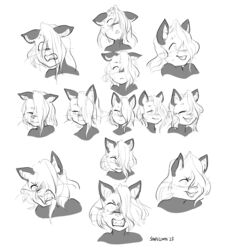  2023 absurd_res angry expressions facial_expressions fan_character felid happy hi_res khajiit mammal microsoft model_sheet monochrome ra&#039;si_(sinfullapis) sad shocked sinfullapis the_elder_scrolls 