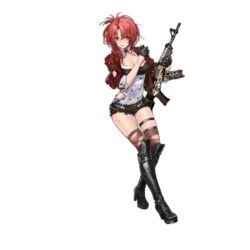  aiguillette assault_rifle asymmetrical_hair belt benghuai_xueyuan black_footwear black_gloves black_shorts blazer boots breasts brown_thighhighs cleavage cropped_jacket crossover damaged defeat female full_body girls&#039;_frontline gloves gun half_gloves high_heel_boots high_heels holding holding_gun holding_weapon honkai_(series) infukun jacket knee_boots looking_at_viewer medium_breasts mole mole_on_breast murata_himeko murata_himeko_(battle_storm) official_art open_clothes open_jacket parted_lips red_hair rifle shadow short_shorts shorts sleeves_rolled_up solo thigh_strap thighhighs torn_clothes torn_thighhighs transparent_background weapon yellow_eyes 