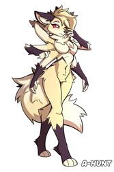  1girls 4_eyes 6_arms 6_hands a-hunt belly big_ears breasts cute female furry furry_only furry_tail pink_sclera six_arms solo solo_female spixen_(a-hunt) tail tear thick_thighs thighs white_eyes 