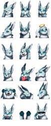  2022 absurd_res alpha_channel deity egyptian_mythology emote emotion_chart felid feline feral hi_res lynx male mammal middle_eastern_mythology mythology paws pridark set_(deity) solo sticker 