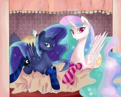 5:4 absurd_res alicorn bravest_warriors cartoon_hangover catbug cutie_mark duo equid equine feathered_wings feathers female feral fikakorv friendship_is_magic hasbro hi_res horn mammal my_little_pony mythological_creature mythological_equine mythology princess princess_celestia_(mlp) princess_luna_(mlp) royalty sibling_(lore) sister_(lore) sisters_(lore) wings