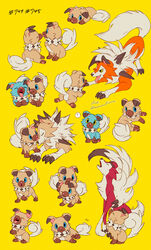  2023 alternate_version_at_source ambiguous_gender anthro black_nose blue_body blue_eyes blue_fur brown_body brown_fur canid canine claws dipstick_ears dusk_lycanroc ear_markings ewanandlianne feral fur generation_7_pokemon green_eyes group hi_res howl licking lycanroc mammal midday_lycanroc midnight_lycanroc multicolored_body multicolored_ears multicolored_fur nintendo pawpads pink_nose pink_pawpads pink_tongue pokemon pokemon_(species) quadruped red_body red_fur rockruff shiny_pokemon signature simple_background smile toe_claws tongue tongue_out two_tone_body two_tone_fur white_body white_fur yellow_background 