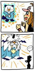  ... crossover digimon digimon_(creature) evolution female hilda_(pokemon) ikkakumon oshawott parody pokemon pokemon_(creature) pokemon_bw source_request 