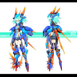  armor capcom lagiacrus mech mecha mechanization monster_hunter personification robot 