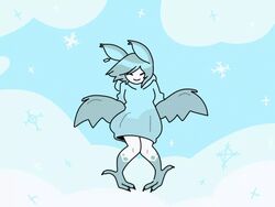  4:3 animal_humanoid animated bat bat_humanoid closed_eyes clothing dancing discount-supervillain female frame_by_frame happy hoodie humanoid mammal mammal_humanoid oversized_clothing short_playtime topwear wings 