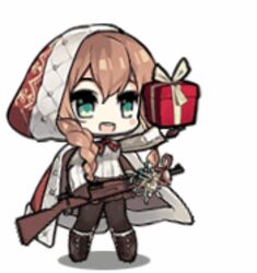  :d animated animated black_pantyhose blush_stickers bolt_action boots braid brown_gloves brown_hair brown_skirt cape chibi female full_body fur-trimmed_cape fur-trimmed_hood fur_trim gift girls&#039;_frontline gloves green_eyes gun holding holding_gun holding_weapon hood lowres m1903_springfield neck_ribbon official_alternate_costume official_art open_mouth pantyhose parted_lips pleated_skirt red_cape red_hood red_ribbon ribbon rifle saru shirt simple_background single_braid skirt smile solo springfield_(girls&#039;_frontline) springfield_(o_holy_night)_(girls&#039;_frontline) teeth weapon white_background white_shirt winking_(animated) 