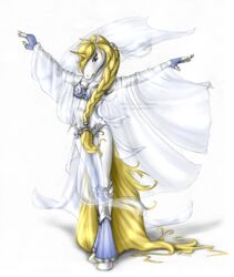  2007 anthro anthropirategallery armor blonde_hair clothed clothing equid equine female hair healer horn long_hair mammal mythological_creature mythological_equine mythology penelope_(anthropirategallery) pose simple_background solo unicorn watermark white_background 