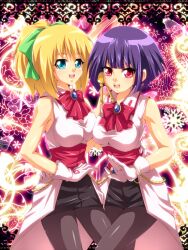  2girls character_request mugicha_(sukimachaya) multiple_girls yu-gi-oh! yugioh_zexal yuu-gi-ou_zexal 