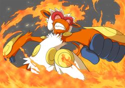  bad_id bad_pixiv_id clenched_teeth commentary_request fire furry infernape magyo photoshop_(medium) pokemon pokemon_(anime) pokemon_(creature) pokemon_dppt_(anime) teeth 