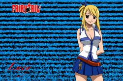  blonde_hair brown_eyes cleavage fairy_tail long_hair lucy_heartfilia 