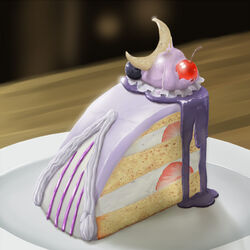  bad_id bad_pixiv_id blueberry blurry cake cake_slice cherry crescent depth_of_field dripping food food_focus foodification frills fruit icing indoors layer_cake no_humans objectification parody pastry patchouli_knowledge plate purple_icing realistic shiny solo sponge_cake still_life strawberry strawberry_shortcake table touhou unagi88 wooden_table 