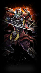  cyborg highres katana skull solo sword tekken tekken_6 weapon yoshimitsu_(namco) 